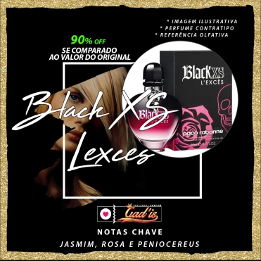 Perfume Similar Gadis 510 Inspirado em Black XS LExces for Her Contratipo